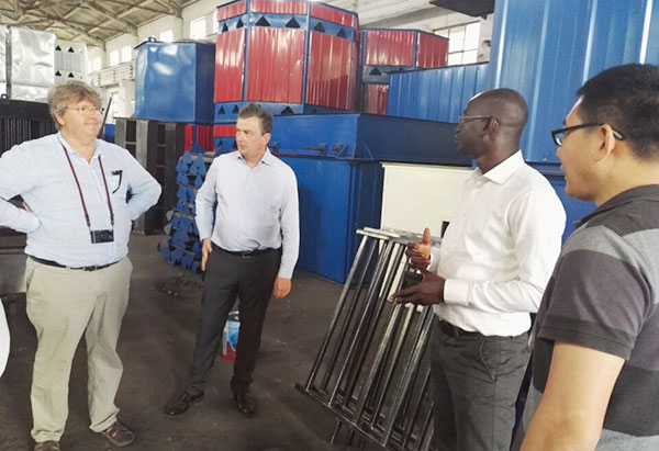 French customer visit for groundnut oil making plant