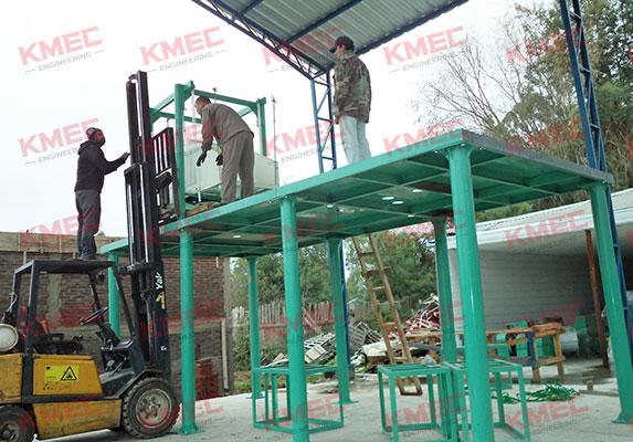 building up steel structure