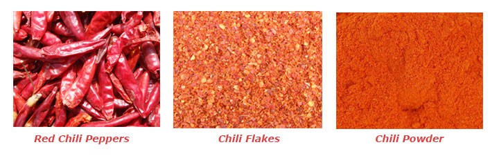 chili powder, red chili peppers